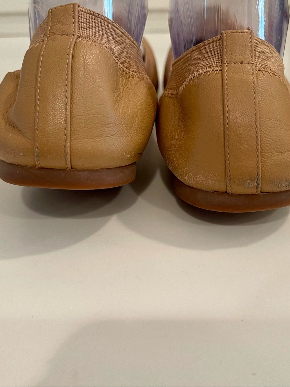 Tory Burch “Claire” Leather Logo Ballet Flats - Picture 7 of 9